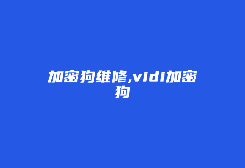 加密狗维修,vidi加密狗-加密狗解密网